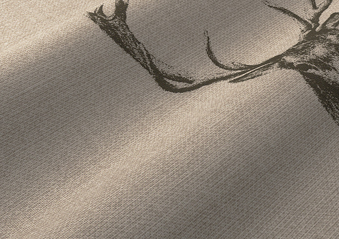 Stags, Charcoal - Roman Blind - Image 4
